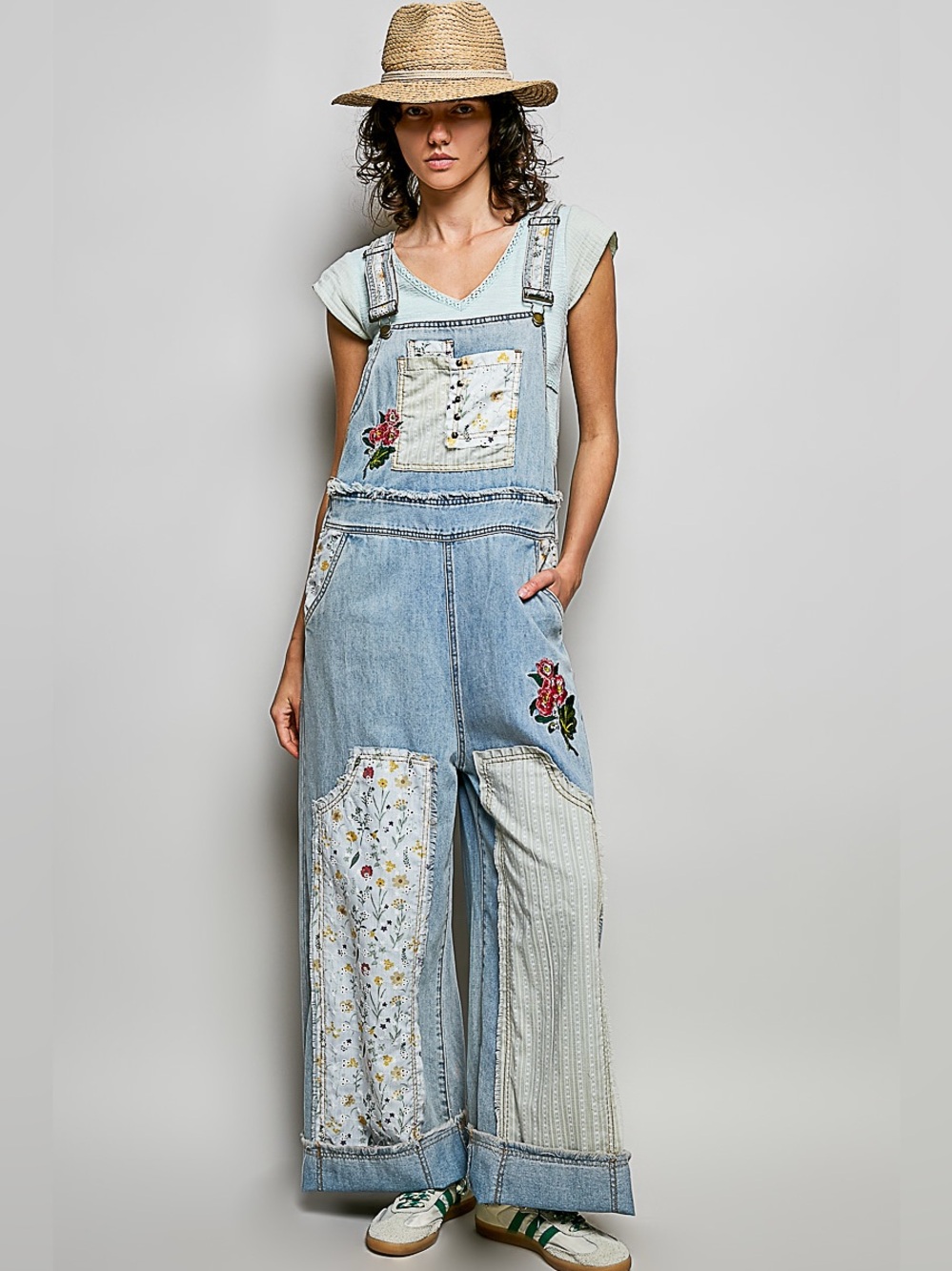Wild Roses In the Prairie’s patchwork bibs by POL